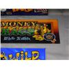 Image 5 : Lot of 3 Glass Marquee Slot Machine Cabinet Signs Phone Tag, Money Bags Wild Taxi, IGT