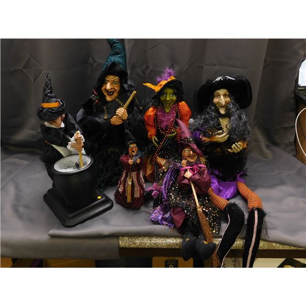 Lot of Assorted Halloween Witches