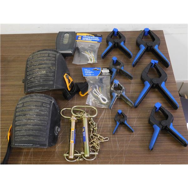 Clamps, Hitch Pins, Knee Pads
