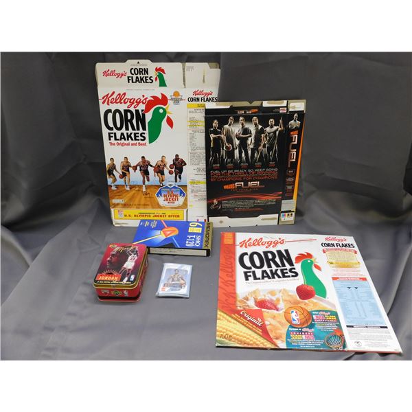 Basketball Collection Michael Jordan Unopened Metal Card Box, VHS Tape,