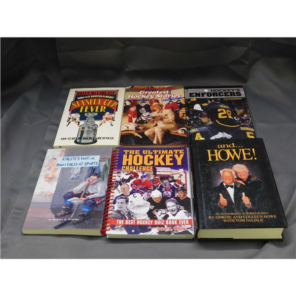 Lot of 6 Hockey Books