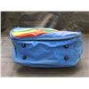 Image 7 : Vintage Trafalgar Messenger Bag Blue & Rainbow Pattern
