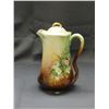 Image 1 : J&C Louise Bavaria Tea / Coffee Pot Hand Painted (stress crack around handle)