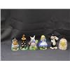 Image 1 : Lot of 3 Salt & Pepper Porcelain Shakers Alice in Wonderland, Looney Tunes, Wizard of Oz