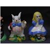 Image 3 : Lot of 3 Salt & Pepper Porcelain Shakers Alice in Wonderland, Looney Tunes, Wizard of Oz