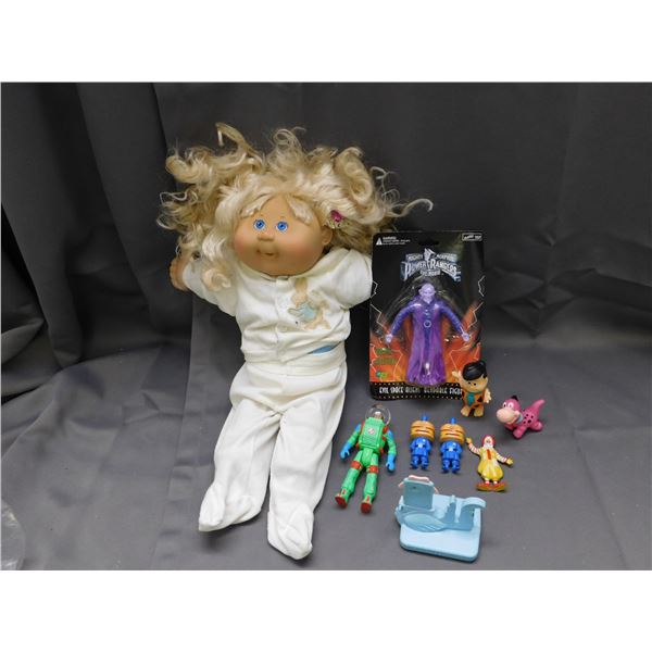 Lot of Vintage Toys Cabbage Patch, Power Rangers, Flintstones, McDonalds