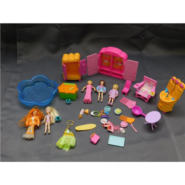 Lot of Polly Pocket Toys Dolls & Accessories