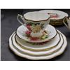 Image 2 : Lot of Lady Sylvia Queen Anne Set of 4 5pc Dining Set Cup, Saucer, Biscuit, Appetizer, Salad + Extra