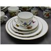 Image 2 : 4 Place Setting, Serving Bowls, Jam Jars, Royal Worcester Porcelain "Evesham"