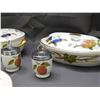 Image 5 : 4 Place Setting, Serving Bowls, Jam Jars, Royal Worcester Porcelain "Evesham"