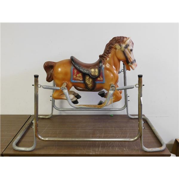 Vintage Spring Rocking Horse Kids Toy Blow Mold