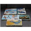 Image 1 : Lot of 6 Military Model Kits MPC, Hobby Craft, Monogram Mustang, Helldiver, Mig 21, ZERO, Skyhawk