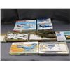 Image 2 : Lot of 6 Military Model Kits MPC, Hobby Craft, Monogram Mustang, Helldiver, Mig 21, ZERO, Skyhawk