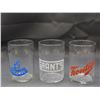 Image 1 : Lot of 3 Beer Advertising Glasses O-Keefe, GRANT'S, Frontier