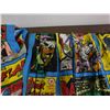 Image 3 : Vintage 1975 DC Library Curtain Panels Set of 2 Justice League / Batman, Wonder Woman, Flash, Etc