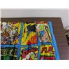 Image 4 : Vintage 1975 DC Library Curtain Panels Set of 2 Justice League / Batman, Wonder Woman, Flash, Etc