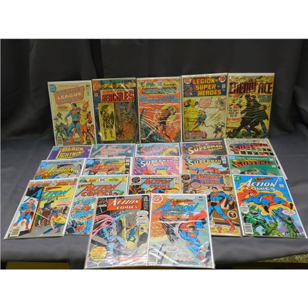 Lot of Assorted Vintage Comics DC Superman, Action Comics, Enemy Ace, Hercules, JLA