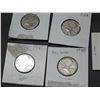 Image 3 : Lot of circa 1940s Silver Canadian Quarters 1942, 43, 44, 45, 48