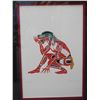 Image 2 : Frog Dancer by Richard Shortie Fine Indigenous Art Print Framed Matted