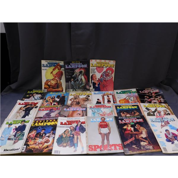 Lot of 21 National Lampoon Magazines 70s 80s