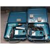 Image 2 : Lot of 2 Makita Drills w Chargers BOTH WORK