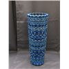 Image 1 : Blue Ceramic Umbrella Stand Pierced Pottery