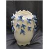 Image 2 : Ceramic Vase Blue Birds Flying Around Egg