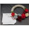 Image 1 : Felt Floral Door Wreath & Pillow Case