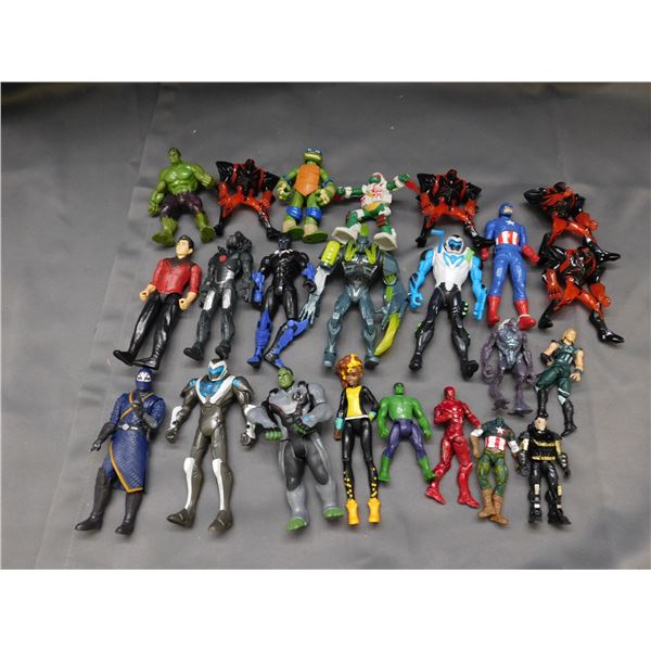 Lot of Modern Superhero / Action Figures TMNT, Marvel, Etc
