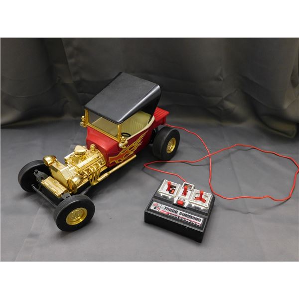 Vintage Hot Rod RC Car Turbo Command Remote Control Car