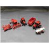 Image 1 : Lot of 6 ERTL Farming Miniature Die Cast Toys Red