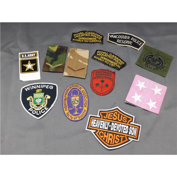 Lot of Patches RCMP, Winnipeg Police, Rangers, Etc