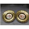 Image 1 : Regency Bone China Saucers in Ornate Metallic Frames "Cries of London"