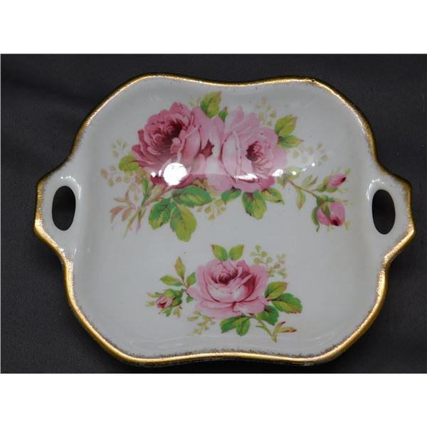 Small Royal Albert Candy / Serving Tray with handles "American Beauty" Fine Bone China England