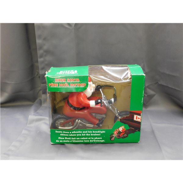 "Biker Santa" Moving Ball Hitch Cover & Brake Light boxed