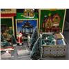 Image 3 : LARGE LOT of Lemax Christmas Village Decorations Storefronts, Gazebo, Decorations, Figures, Etc