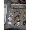 Image 4 : Lot of Assorted Vintage Antique Home Hardware Locks, Pulls, Wheels, Plates, Hooks, Wheels