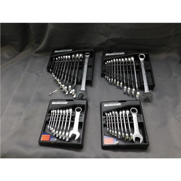 4 Sets of Mastercraft Wrenches, 1pc Missing
