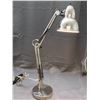 Image 2 : Chrome Adjustable Desk Lamp Modern Industrial Goose Neck