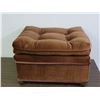 Image 1 : Rolling Ottoman Velvet Light Brown Colour