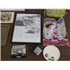 Image 2 : JUNK DRAWER Lot Framed Advertisement Clippings, Saucer, Etc