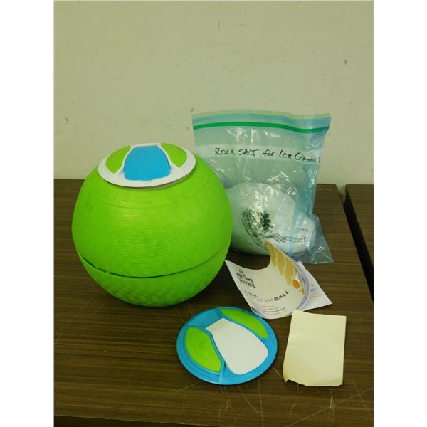 Soft Shell Ice Cream Ball  w Instructions and Rock Salts