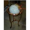 Image 2 : Gemstone Floor Globe English & Chinese on Rose Gold Base Rotating 360