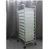 Image 1 : Metal Storage Rack w 12 Plastic Drawers / Tubs