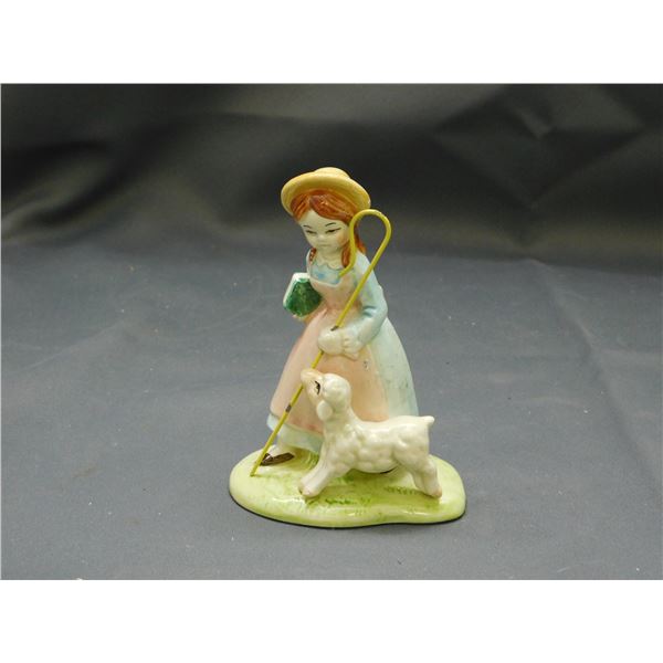 Mary Had A Little Lamb "Once Upon A Time" Quon-Quon 1982 Japan Figurine