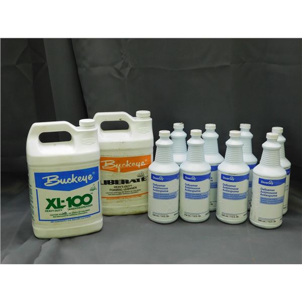 Lot of 10 Diversiry Defoamer 1qt Bottles & 1 gallon jugs
