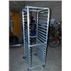 Image 2 : 20-Slot Sheet Pan Rack Aluminum Rolling Cart Industrial Cooking / Baking Supply