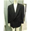 Image 1 : Moore's Men's Overcoat / Blazer Suit Jacket 42 Tall in Black Gabardine Made in Canada
