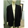 Image 2 : Moore's Men's Overcoat / Blazer Suit Jacket 42 Tall in Black Gabardine Made in Canada