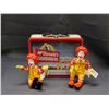 Lot of 3 Ronald McDonald Plush Toys World Children Day 2002 and Tin Lunchbox 1998